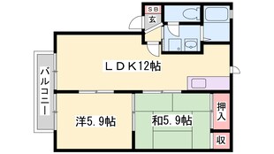 ラ・フォーレ河原の物件間取画像